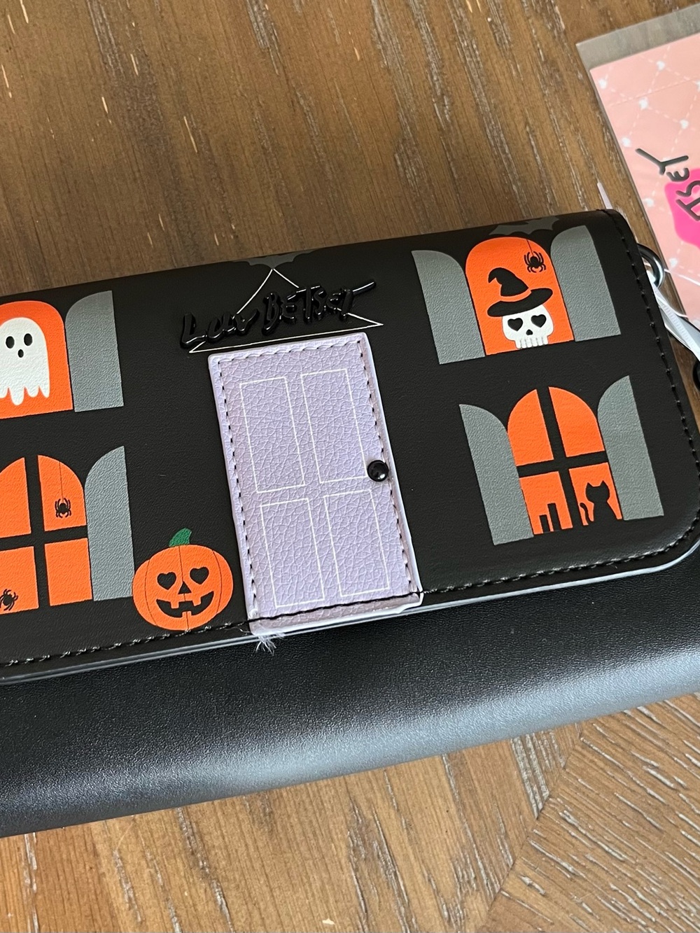 Luv Betsey by Betsey Johnson Halloween Haunted House Wallet Crossbody Bag - Picture 3 of 14